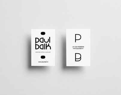 Identity Design for Paul Balk (Utrecht based artist)
