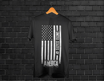 American Flag T-Shirt Design