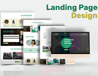 TSN-Creative Hub Landing page Design