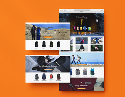 UI project : E-com Web design - Landing page