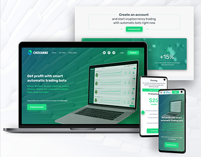 Chovenee. Website and User Dashboard Financial Service
