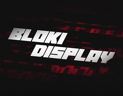 Bloki display font