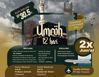 Flyer Umroh for Travel MAB