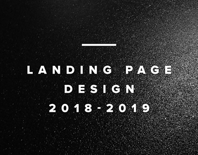 Landing Page Design Cover 2018 - 2019