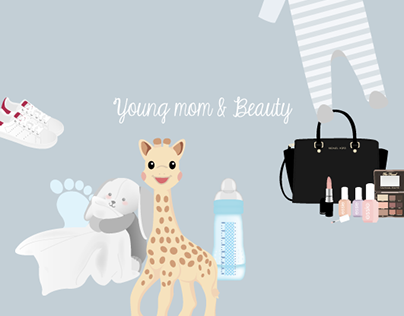 Young mom and beauty