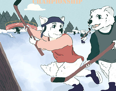 Pond Hockey Poster