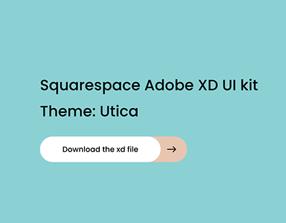 Squarespace Utica Theme Adobe XD UI Kit