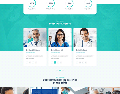 Website template for a clinic