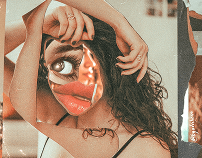 Self-portrait | Mixed Media Collage