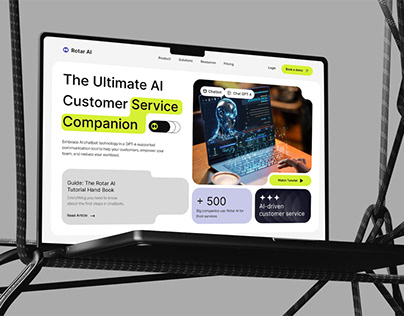 AI Customer Service Tool Landing Page