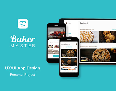 Baker Master UX/UI app design