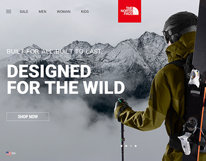 The North Face Landing Page Concept