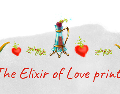 The print is called the "Elixir of Love"