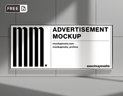 (FREE MOCKUP) Advertising Signage