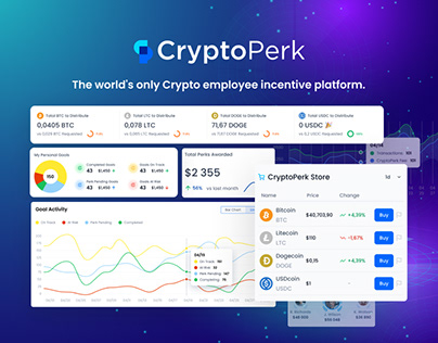 Crypto engaging recognition and rewards SAAS platform