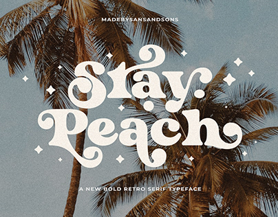 Stay Peach - Retro Font