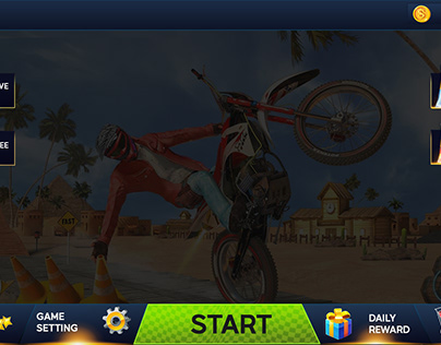 bike stunt game ui