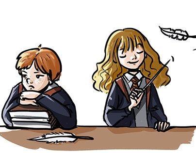 Wingardium Leviosa- Harry Potter fanart