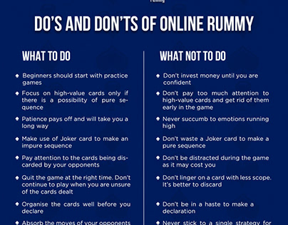 Do's and Donts of online rummy