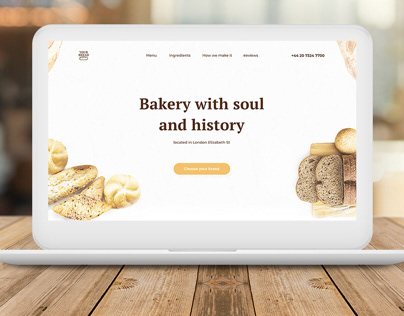 Web design for the bakery "Your bread"