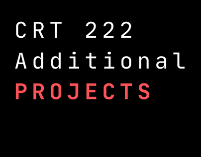 CRT 222 Additional Projects