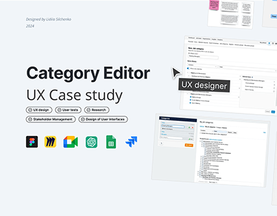 UX Case study - Category Editor