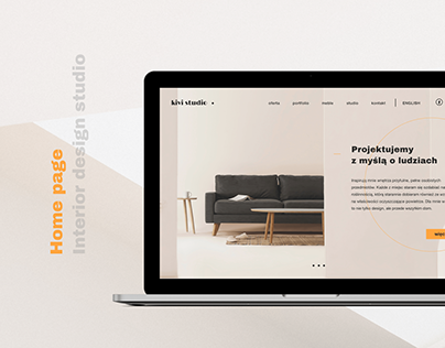 UI challenge | home page interior design studio