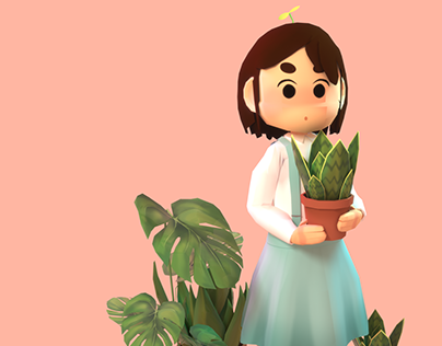 Plant Girl - 3D