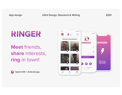 UXUI Design + Research + Writing (Friendship app)