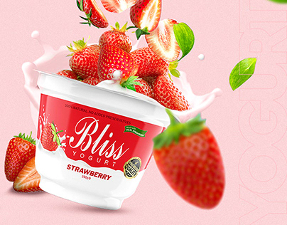 Bliss Yogurt Product Packaging/Label Design