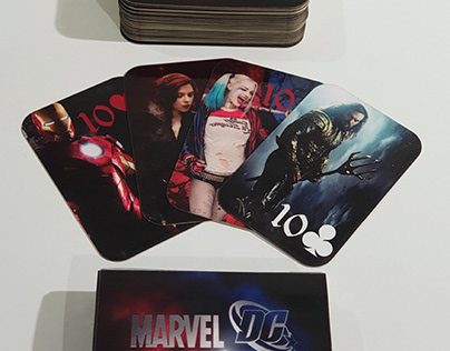 "MARVEL DC" Playing Cards