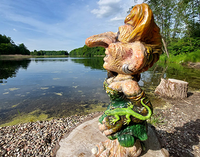 troll figure trolls sculpture peikko trollet trold nord
