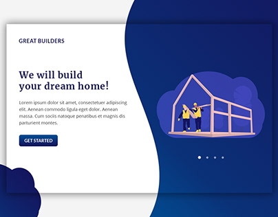 GreatBuilders-Landing Page UI Design