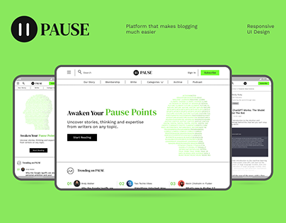 PAUSE- Platform that makes blogging much easier