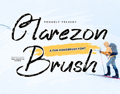 Clarezon Brush – A Fun Handbrush Font