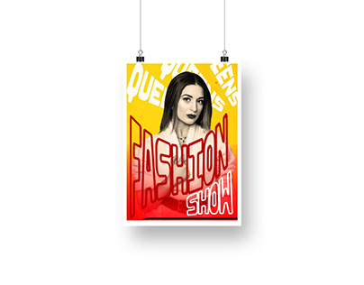 A woman's fashion show poster