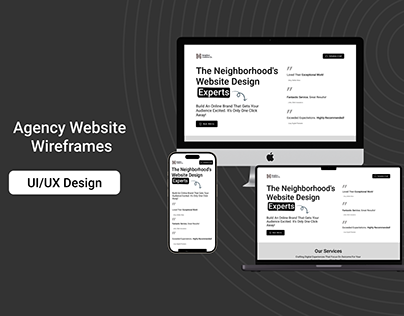 Agency Website Wireframe Design