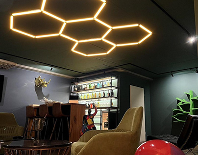 Hexagon LED Lights Illuminate Your Shopfront with Charm