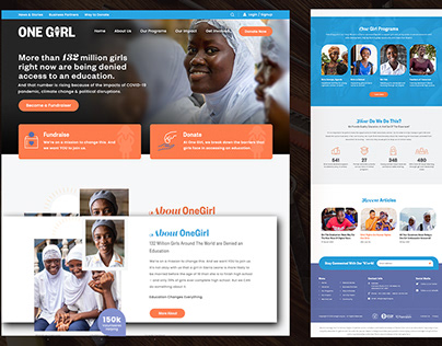 Women's Welfare Organizations Website Theme Design
