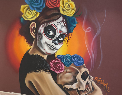 Mexican Dead Day Mural