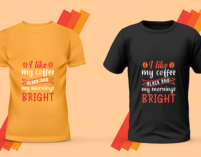 Coffee T-shirt Design.