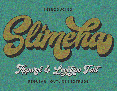 Slimeha - Apparel and Logotype Font