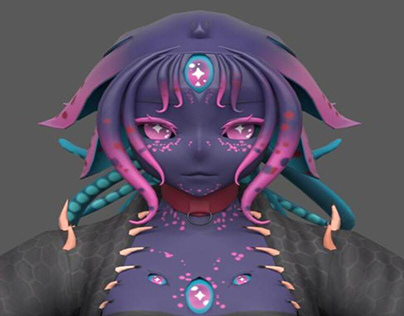 Hollow Phobic 3d VRChat Model