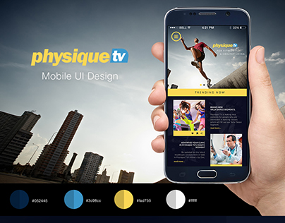 Physique TV - App Design
