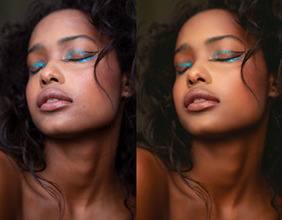 Before and after beauty retouch by me