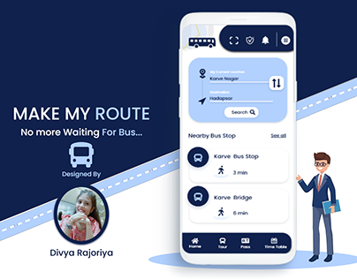 Bus Application (Make My Route) Visual Design
