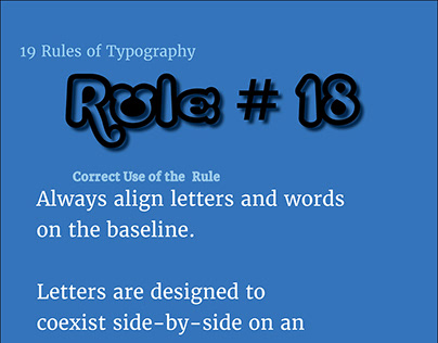 #18 of 19 in the Rules of Typography