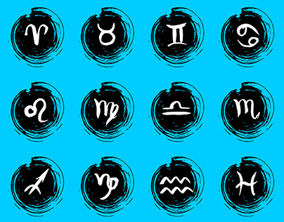 Grunge Zodiac Signs