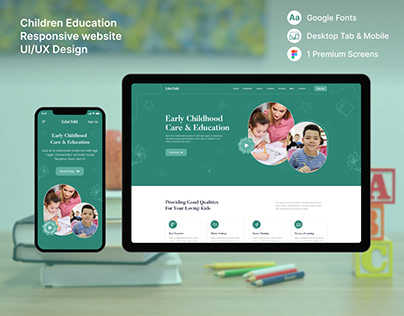 Children Education Website | Landing page