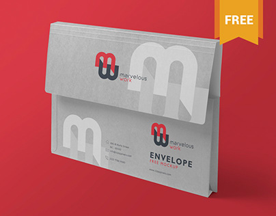 Free Flap Folder Mockup